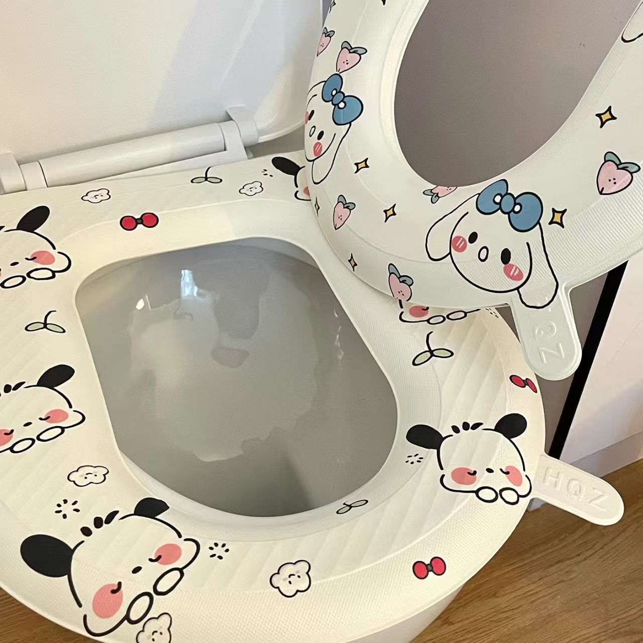 Cartoon toilet seat cover, waterproof toilet seat cover for all seasons, summer home toilet seat cover, toilet seat ring