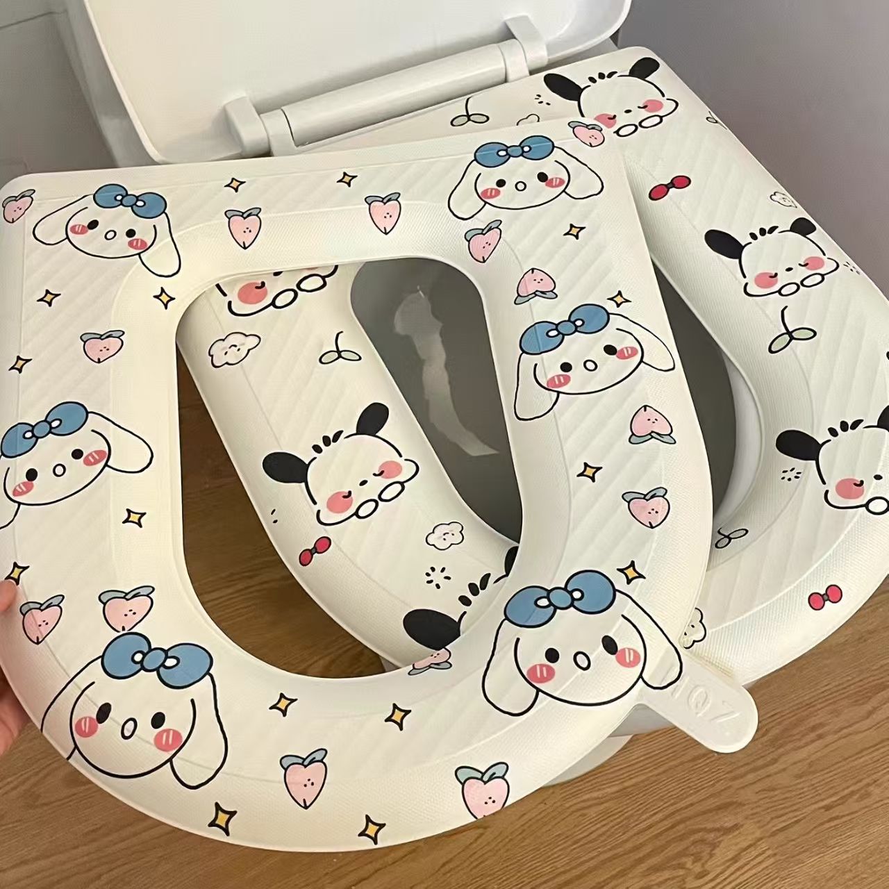 Cartoon toilet seat cover, waterproof toilet seat cover for all seasons, summer home toilet seat cover, toilet seat ring